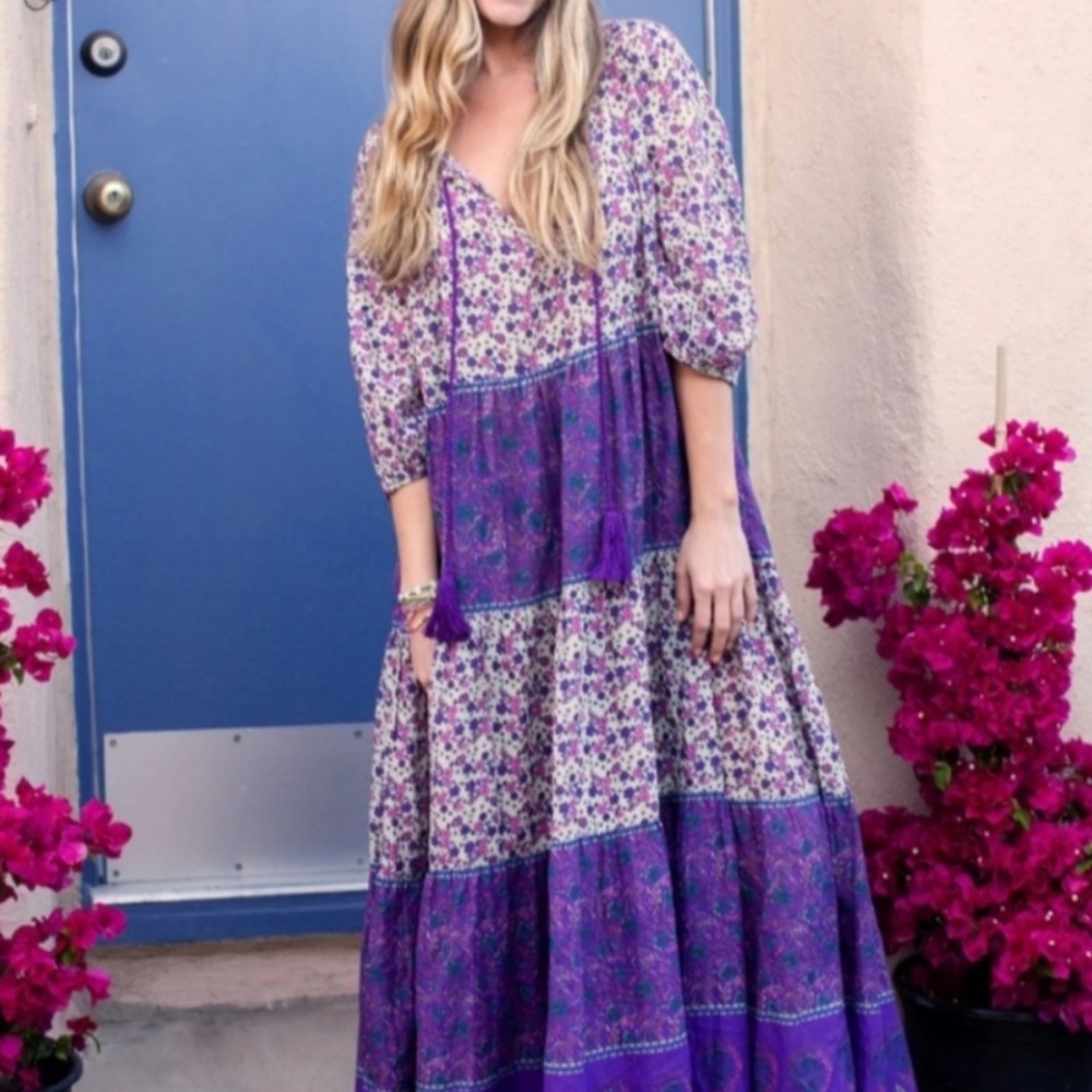 Natural Life Boho tiered maxi dress